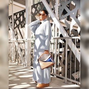 Zara Light Blue Sweater Dress